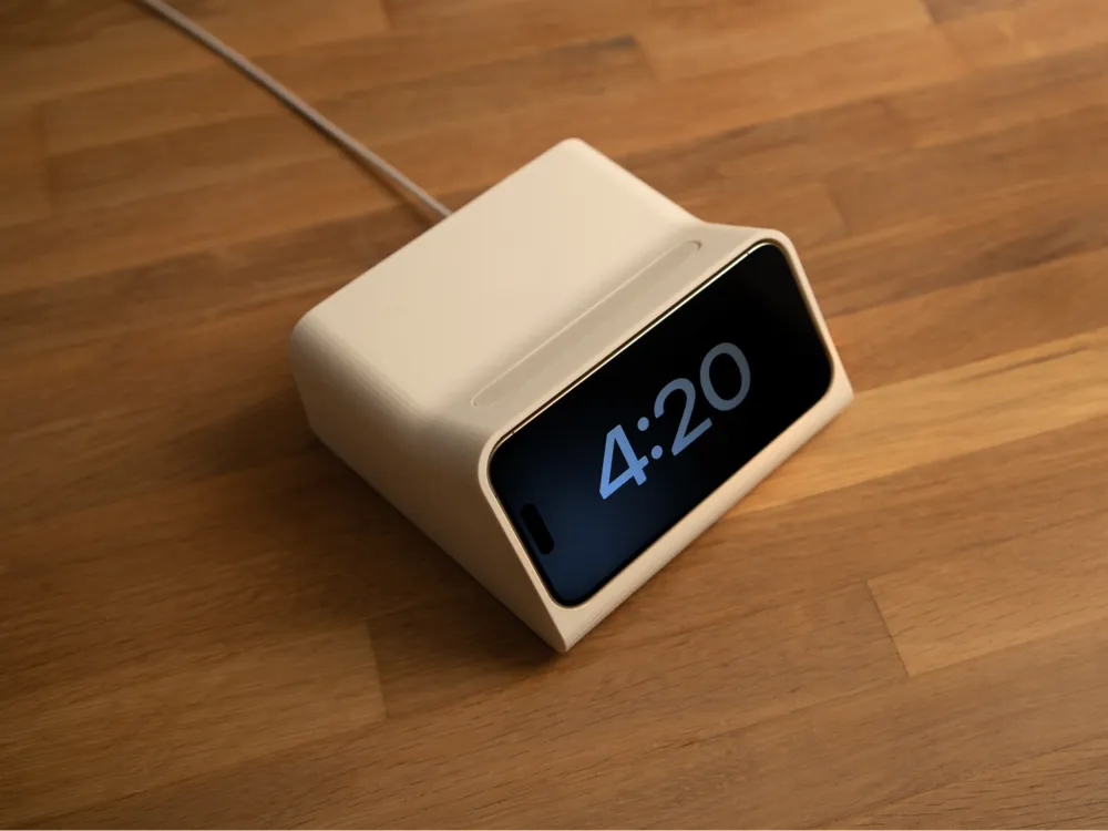 Cargador/Reloj de Escritorio para Smartphones