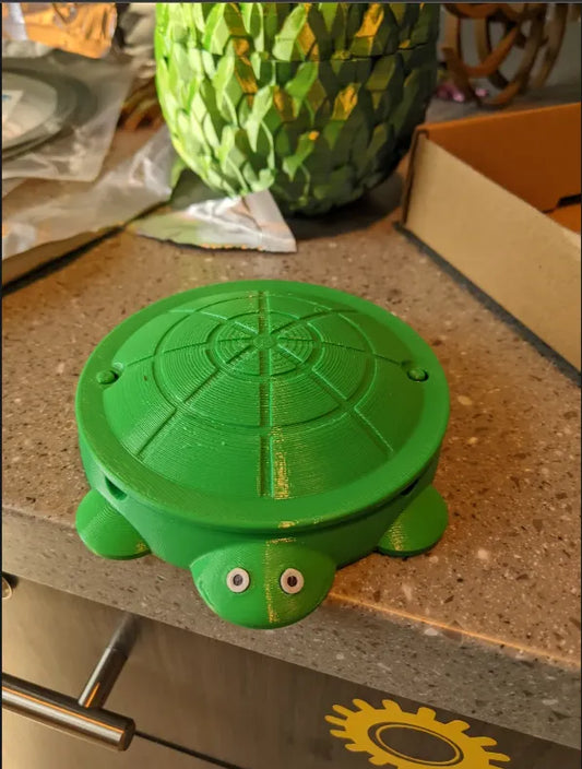 Cenicero de tortuga con tapa